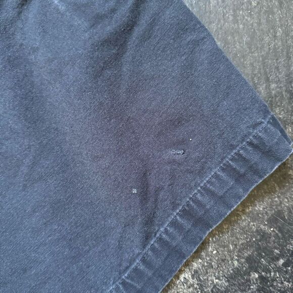 Hobie Flat Front Distressed Shorts Size 34 Side Pockets 100% Cotton Surf Style - Picture 7 of 13